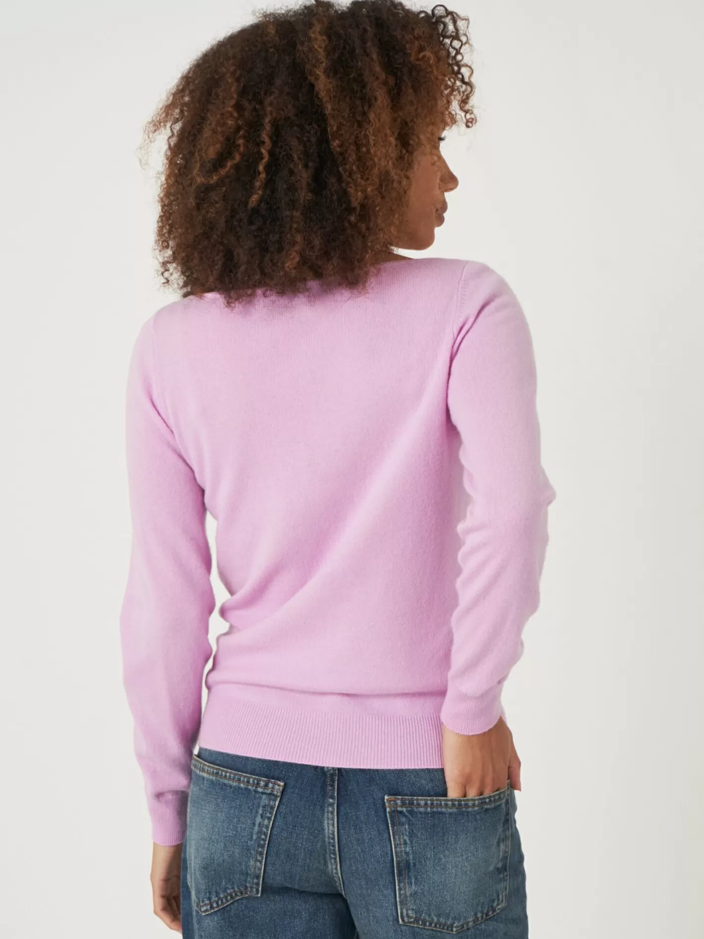 Sweaters<REPEAT cashmere Basic Organic Cashmere Boat Neck Jumper Candy