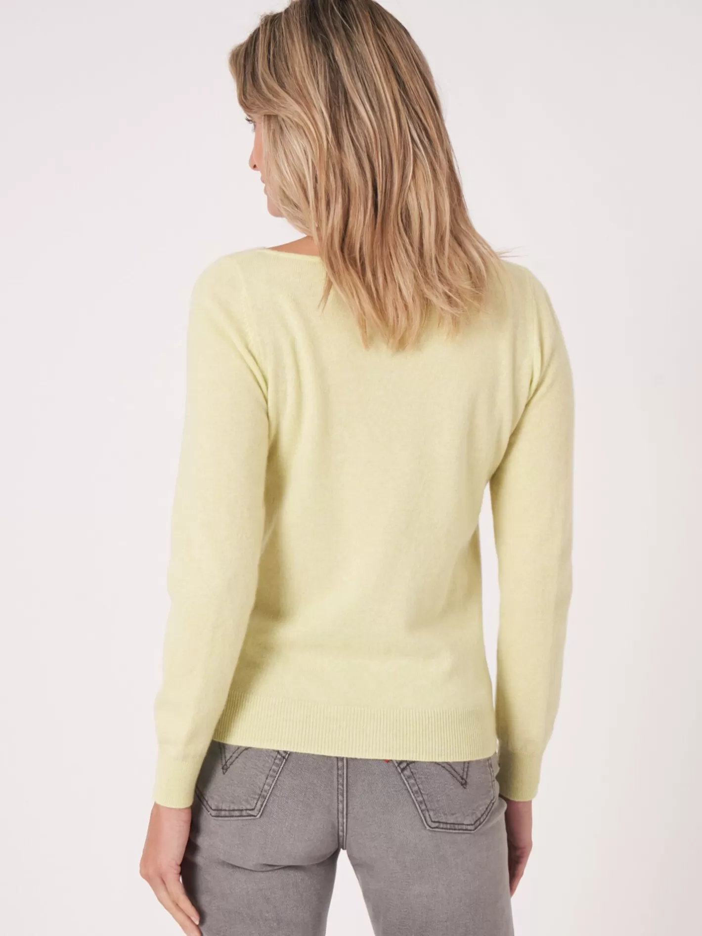 Organic Cashmere<REPEAT cashmere Basic Organic Cashmere Boat Neck Jumper Soda