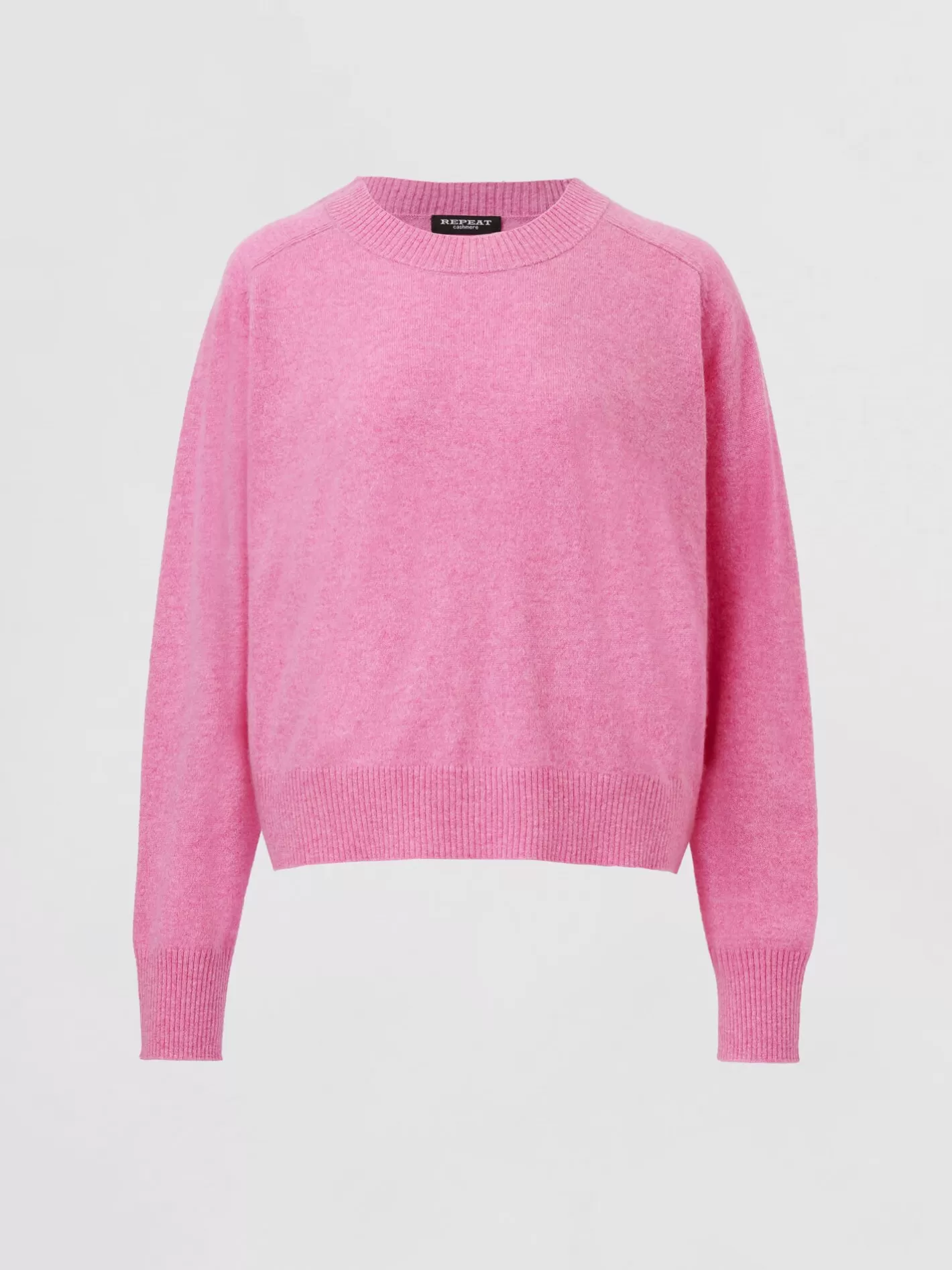 Organic Cashmere<REPEAT cashmere Cropped Organic Cashmere Raglan Sweater Blossom