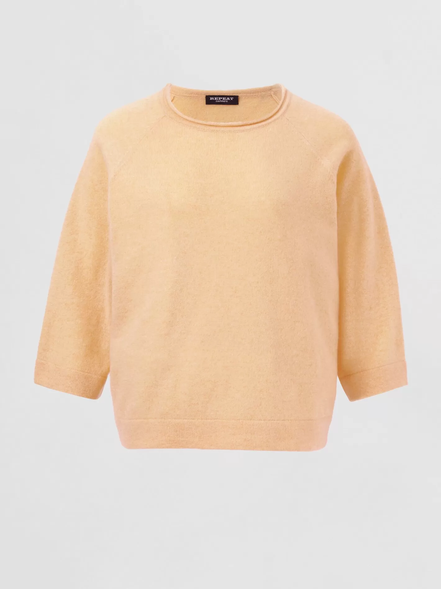 Organic Cashmere<REPEAT cashmere Organic Cashmere Sweater With 3/4 Raglan Sleeves Glow