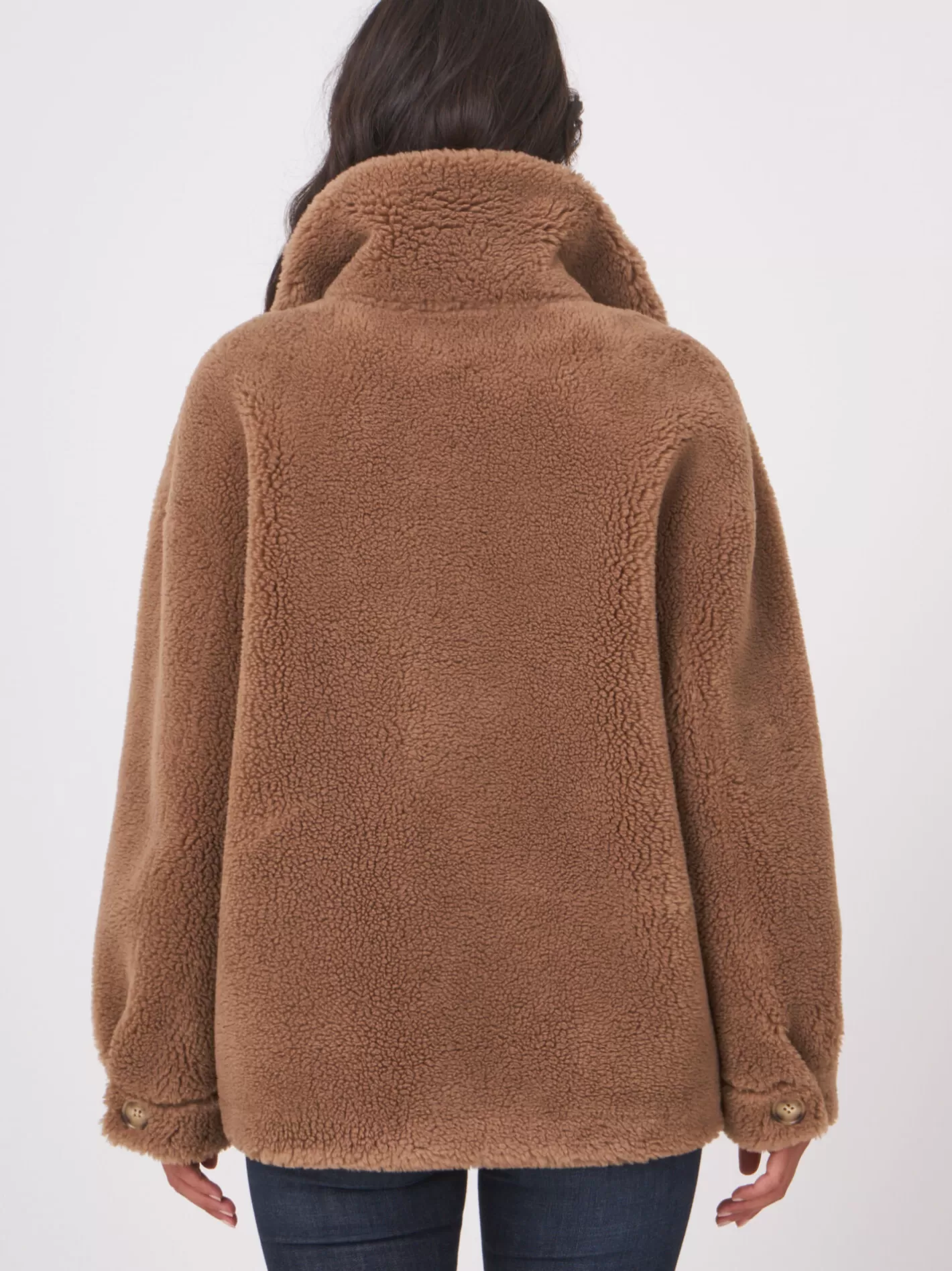 Coats<REPEAT cashmere Reversible Faux Shearling Coat Camel