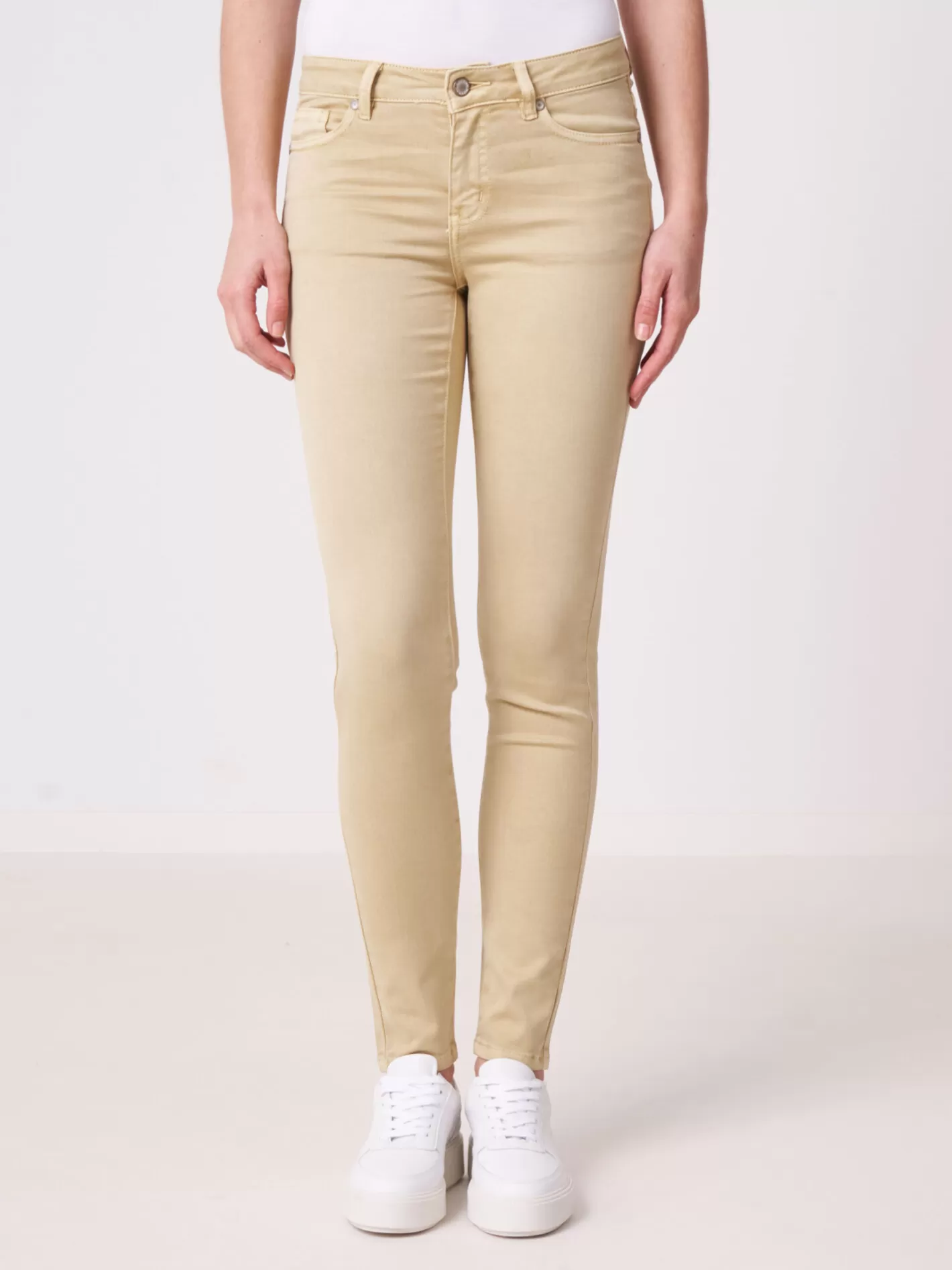 Pants<REPEAT cashmere Skinny Women's Pants Mustard