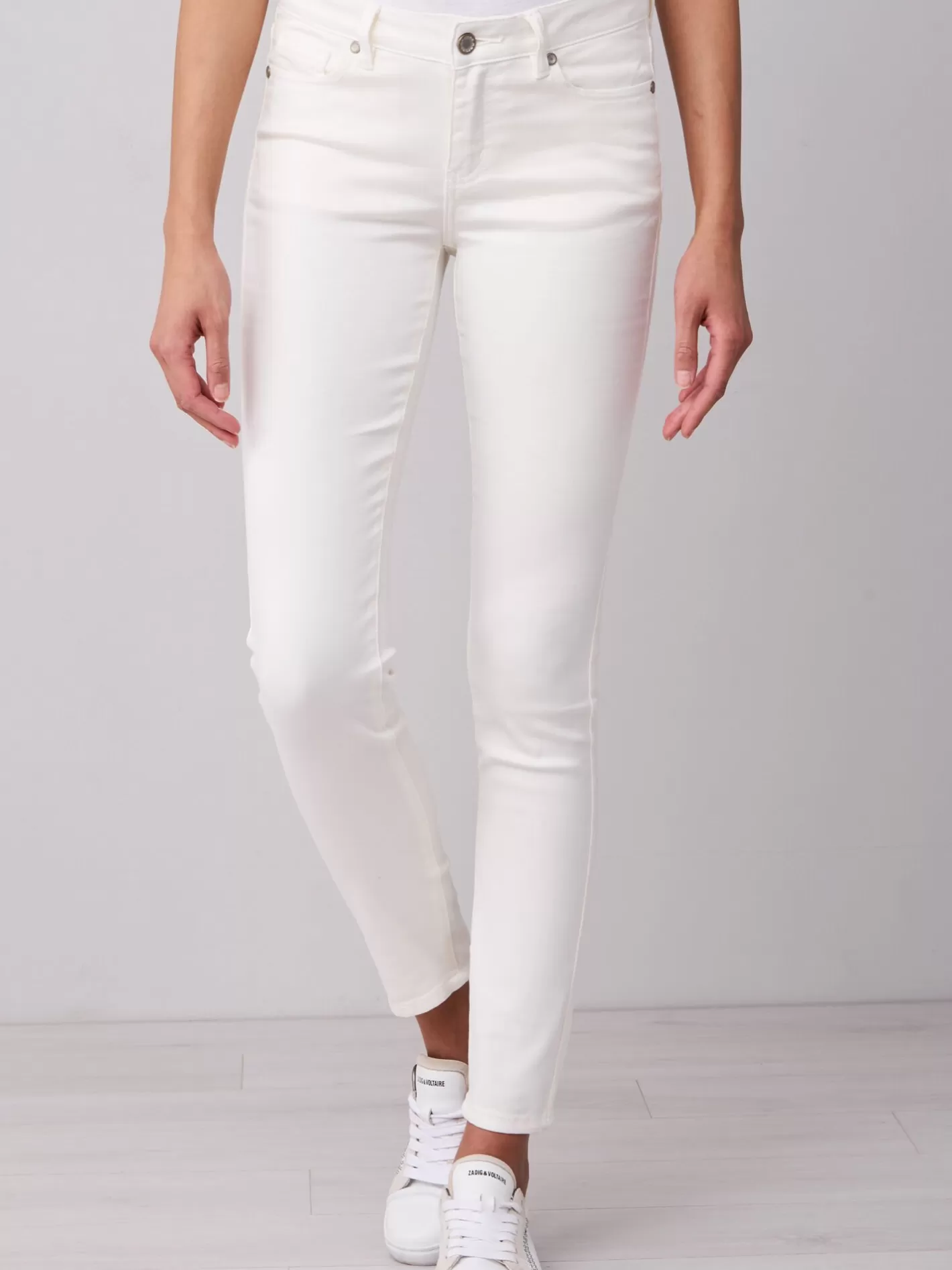 Pants<REPEAT cashmere Skinny Women's Pants Cream