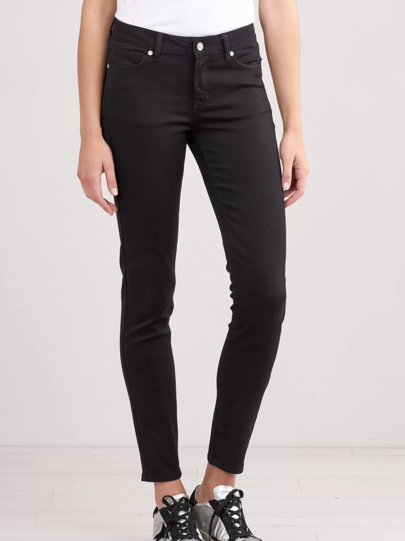 Pants<REPEAT cashmere Skinny Women's Pants Black