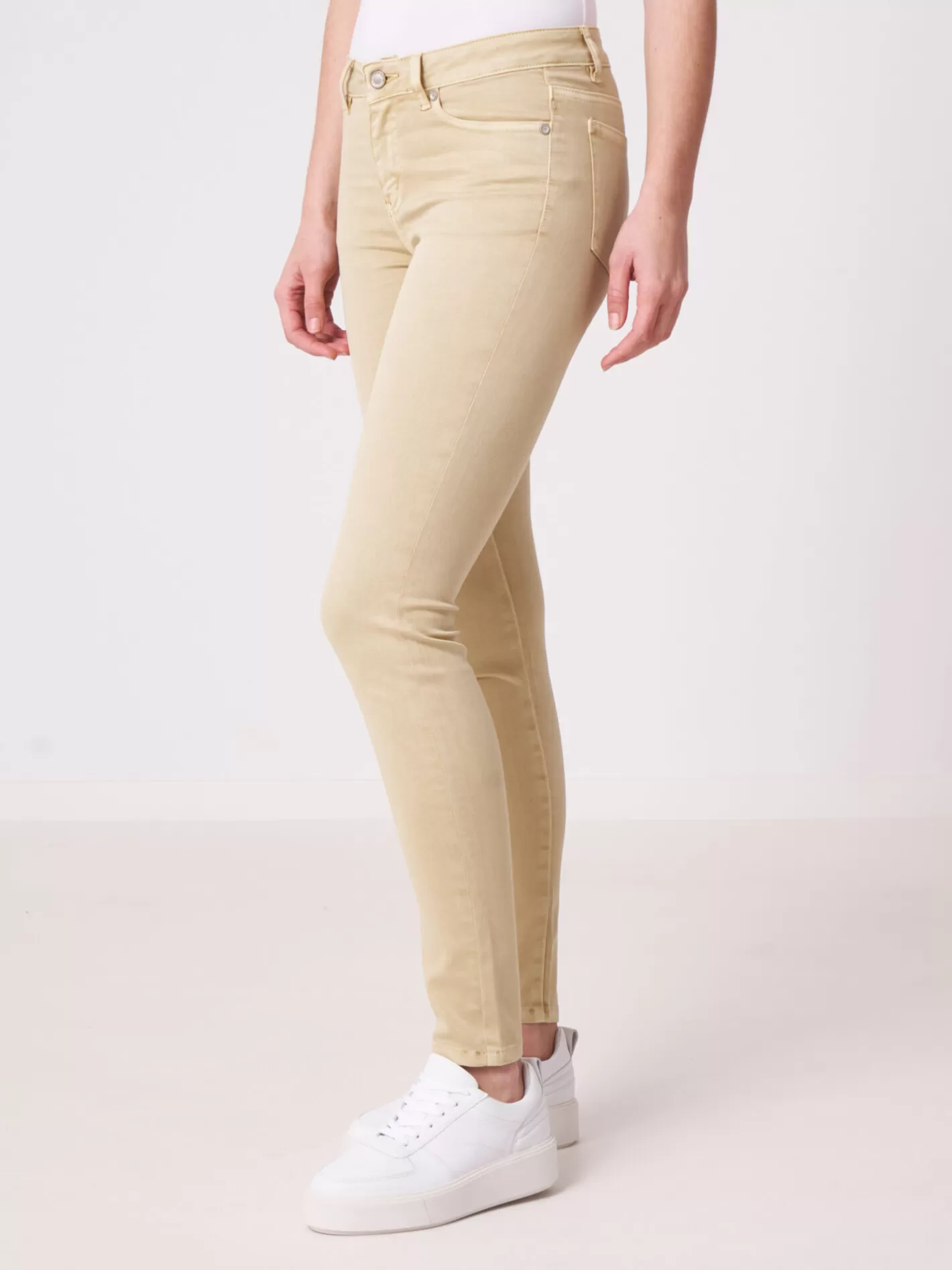 Pants<REPEAT cashmere Skinny Women's Pants Mustard