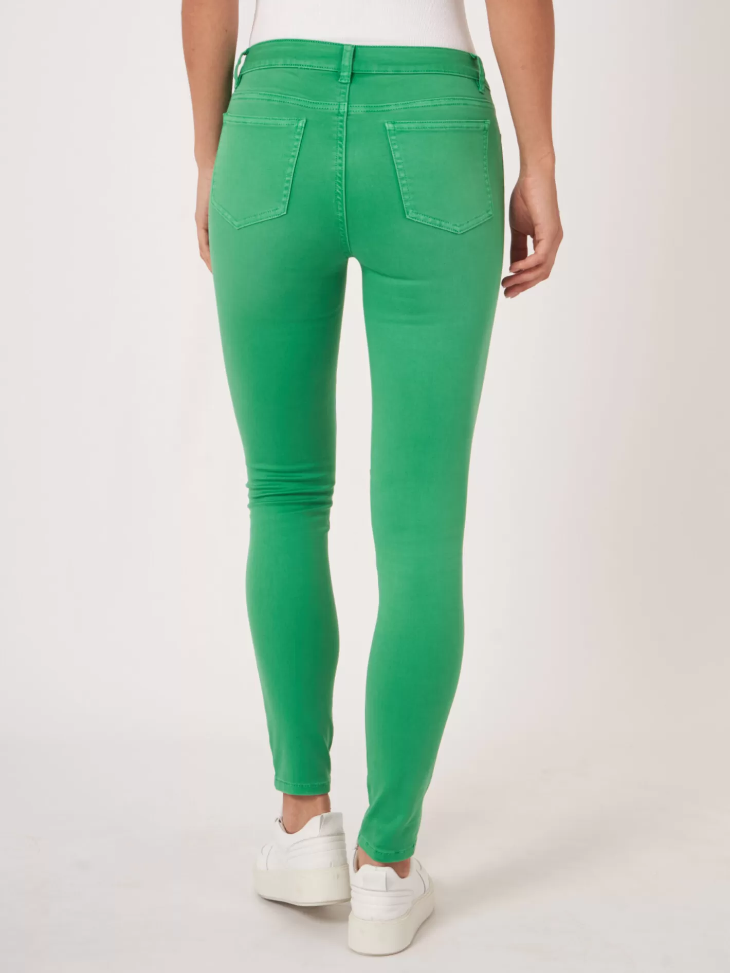 Pants<REPEAT cashmere Skinny Women's Pants Green