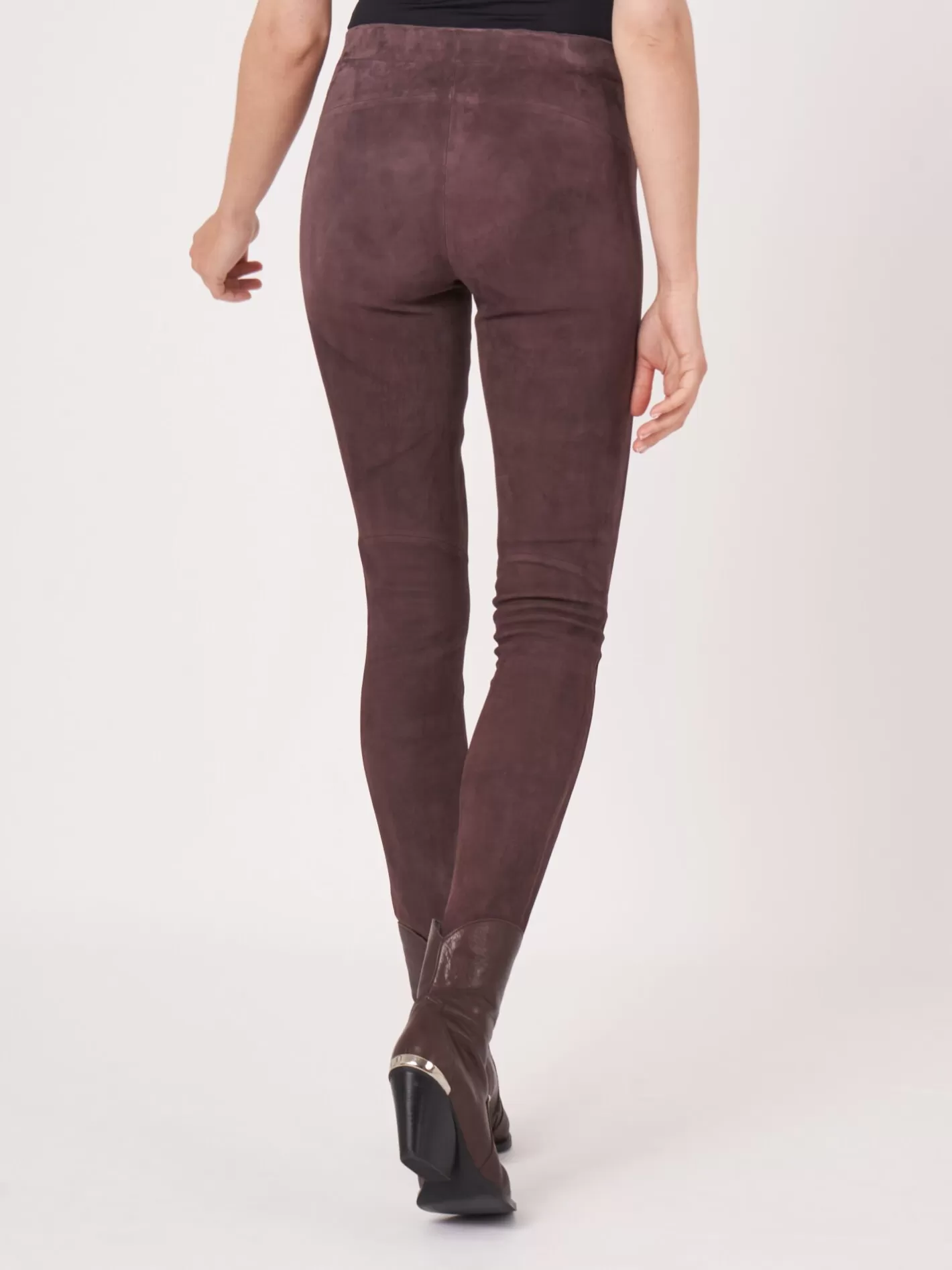 Leather<REPEAT cashmere Suede Leather Leggings Null