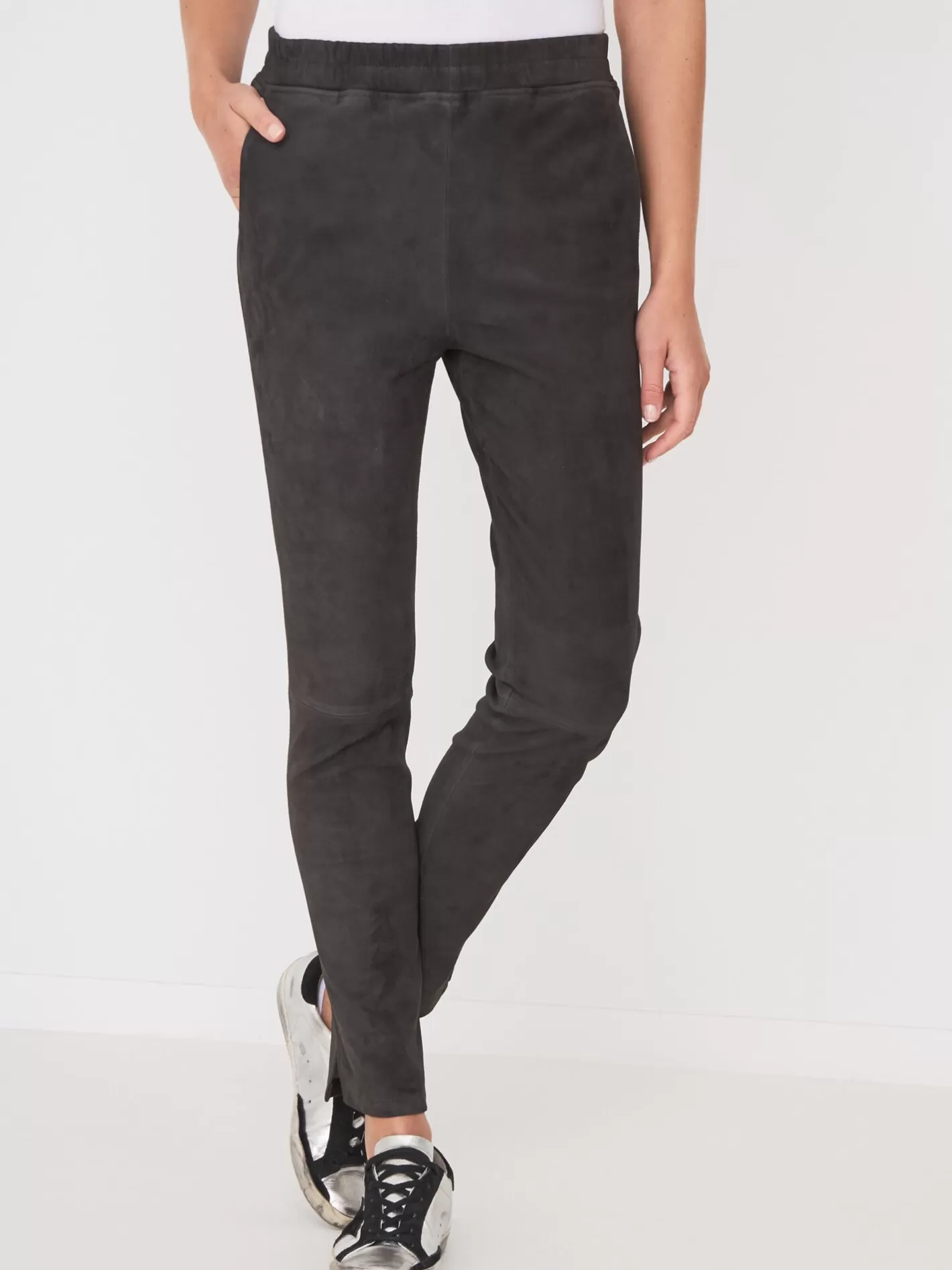 Pants<REPEAT cashmere Suede Leather Pants Iron