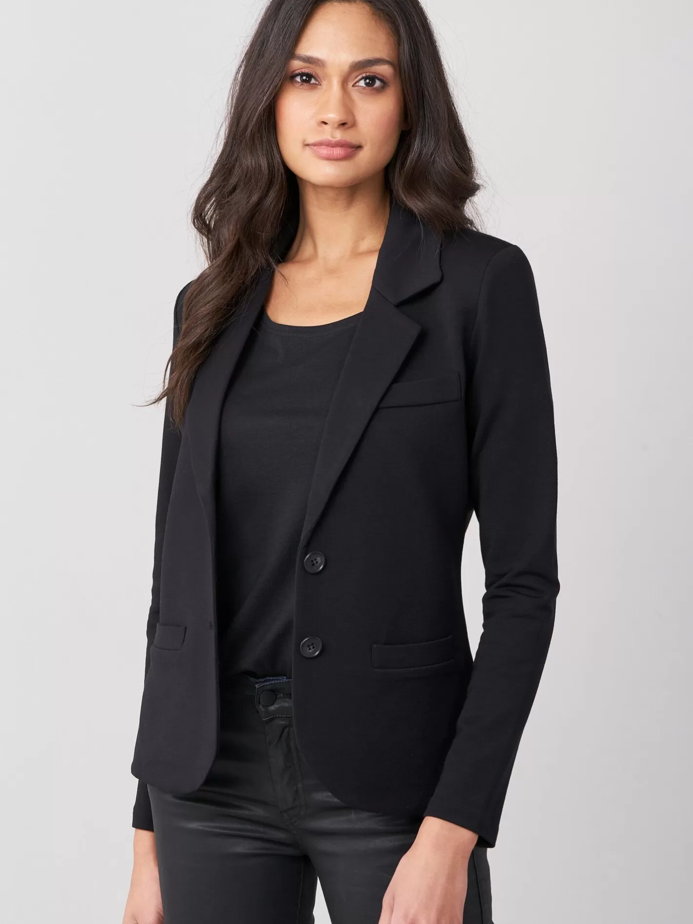 Jackets & Blazers<REPEAT cashmere Sweatshirt Blazer Black