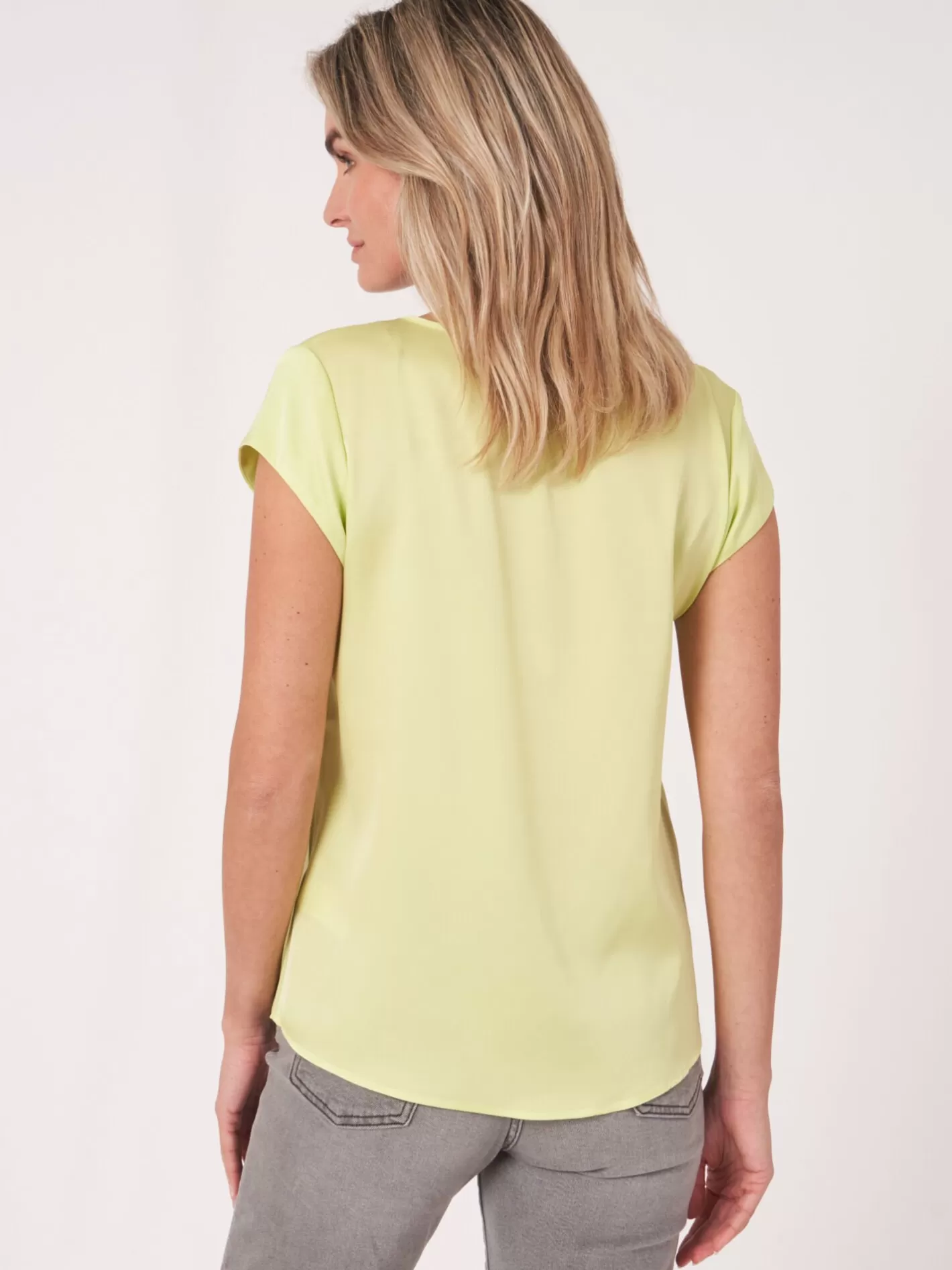 Tops<REPEAT cashmere Top With Chest Pocket Soda